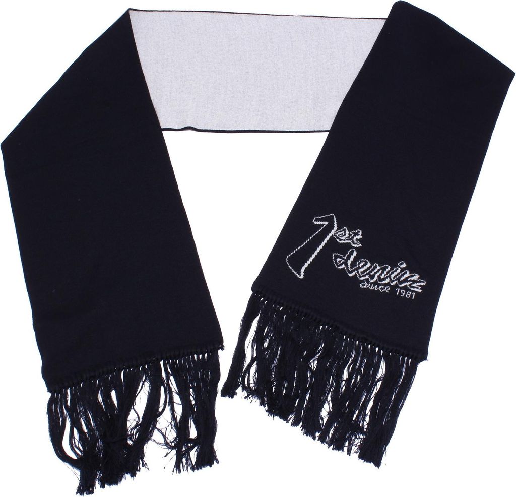 9742X sciarpa uomo ARMANI JEANS blue/white wool scarf men