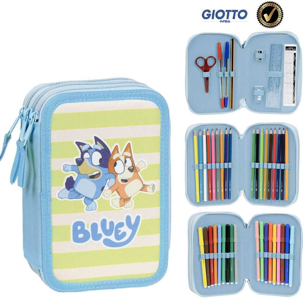 CERDÀin - Premium Bluey Trójkomorowy Piórnik Akcesorium do Produktbild 