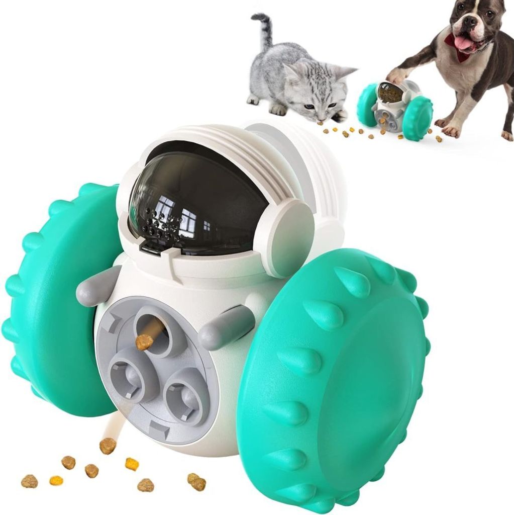 Interaktiver Leckerli-Ball für Hunde – Intelligenzspielzeug für Hunde, Welpen und Katzen – Lernspielzeug steigert den IQ und fördert die Geh...