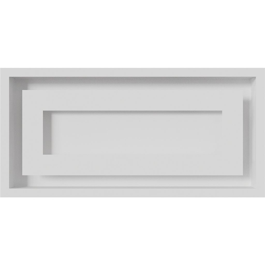 Luftauslass-Gitter 61x35,6 Cm – Verstellbar Für Wand/Decke, Hoher Luftstrom, Weiß (Stahl)