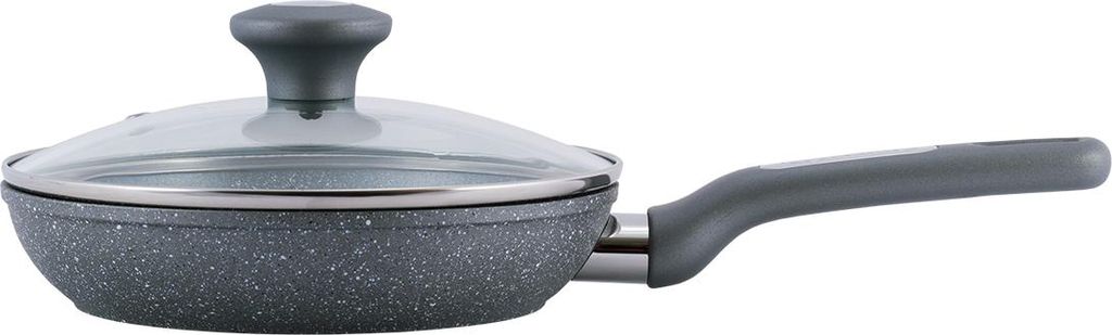 Poêle en granit de 20 cm avec couvercle, compatible avec Image du produit 