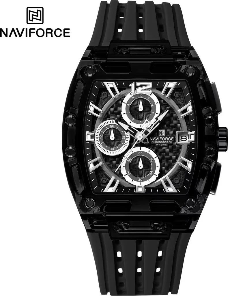 Orologio NAVIFORCE SI-38617: Eleganza e Funzionalità in Nero/Argento KP38617