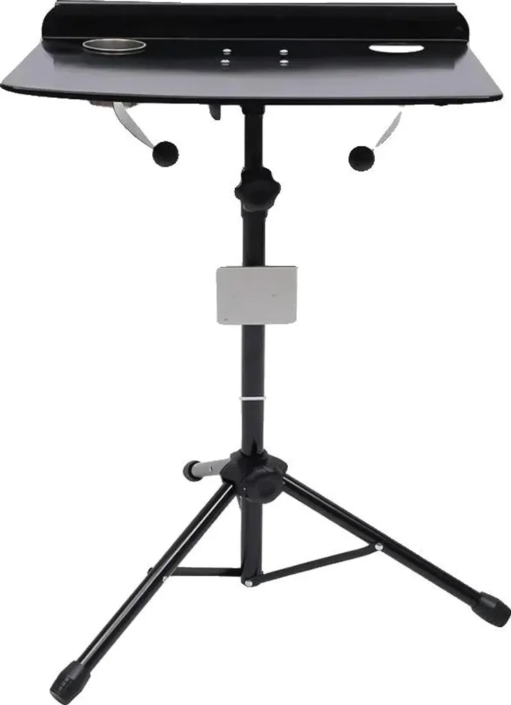 Table de tatouage portable réglable - Desserte à roulettes noir mat