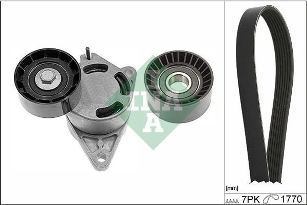 Kit courroie trapézoïdale INA 529 0136 10 OE 7700071404 pour Espace