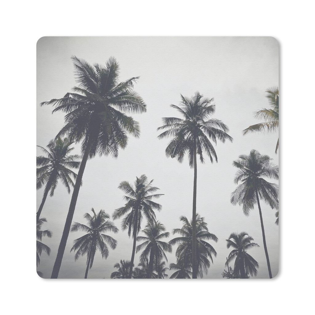 MuchoWow Mauspad Mousepad Palme - Tropisch - Natur 20x20 cm - Mousepads - Maus Mat - Pad - Mausunterlage - Desk Mat - Bureauartikeln