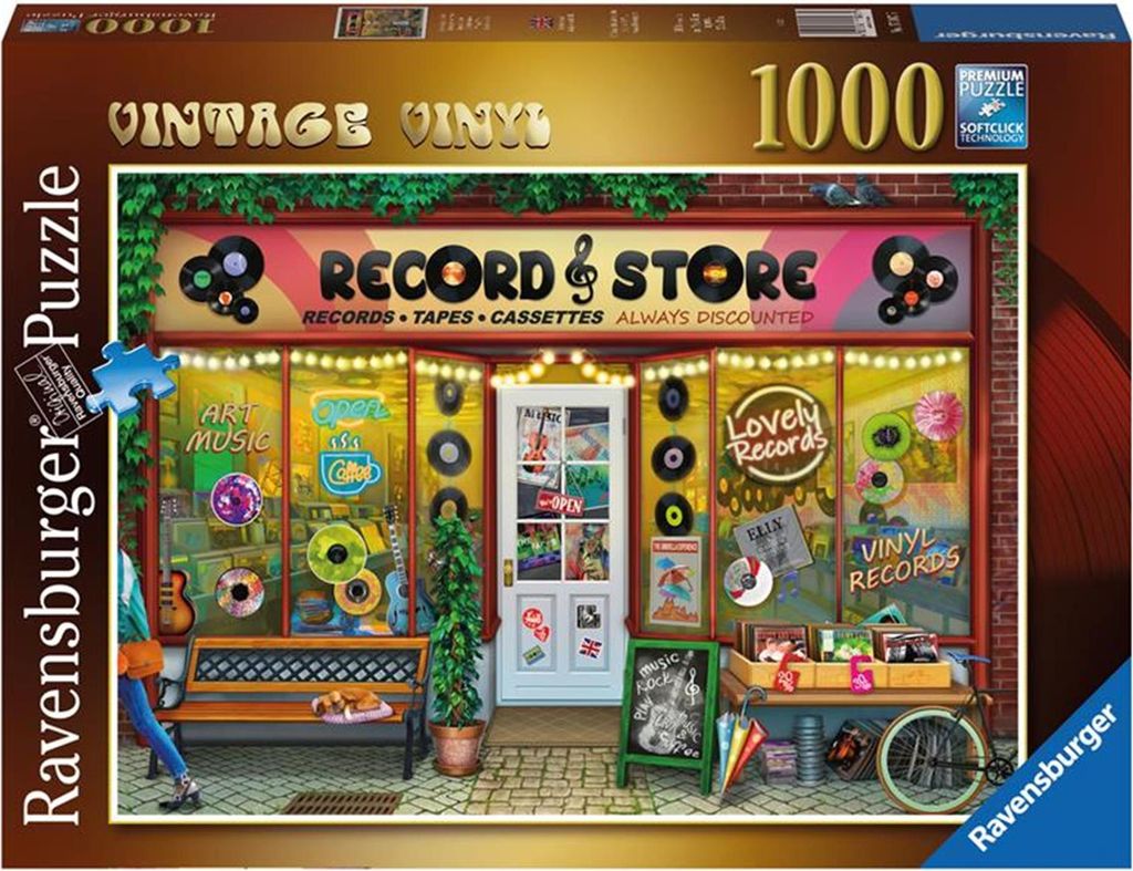 Ravensburger Puzzle Vintage Vinyl 1000 Teile