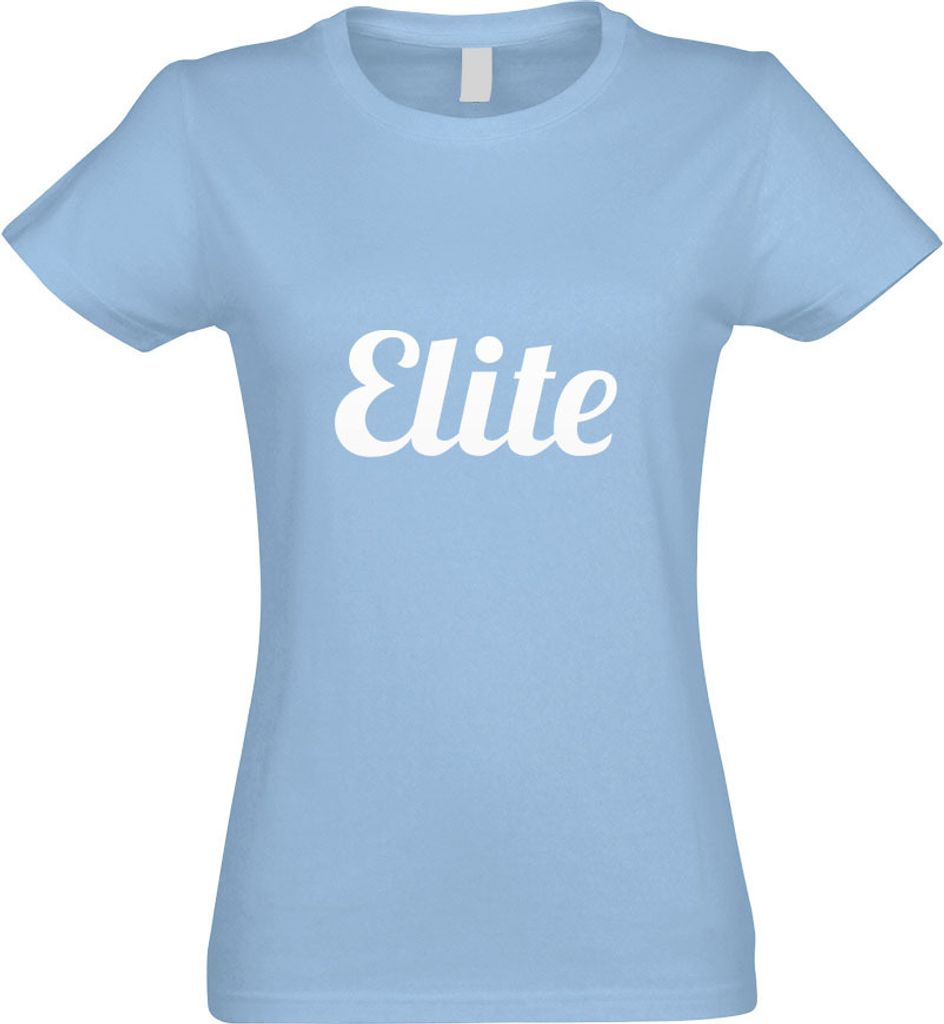 Kiwistar - T-Shirt tailliert - Damen - himmelblau - Elite - mit Motiv Bedruckt - Funshirt Design - Sport - Freizeit - Damen - S