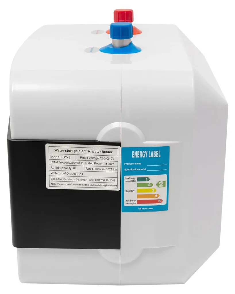 Mini chauffe-eau électrique 6L solution eau chaude rapide sous lavabo 1500W - 10
