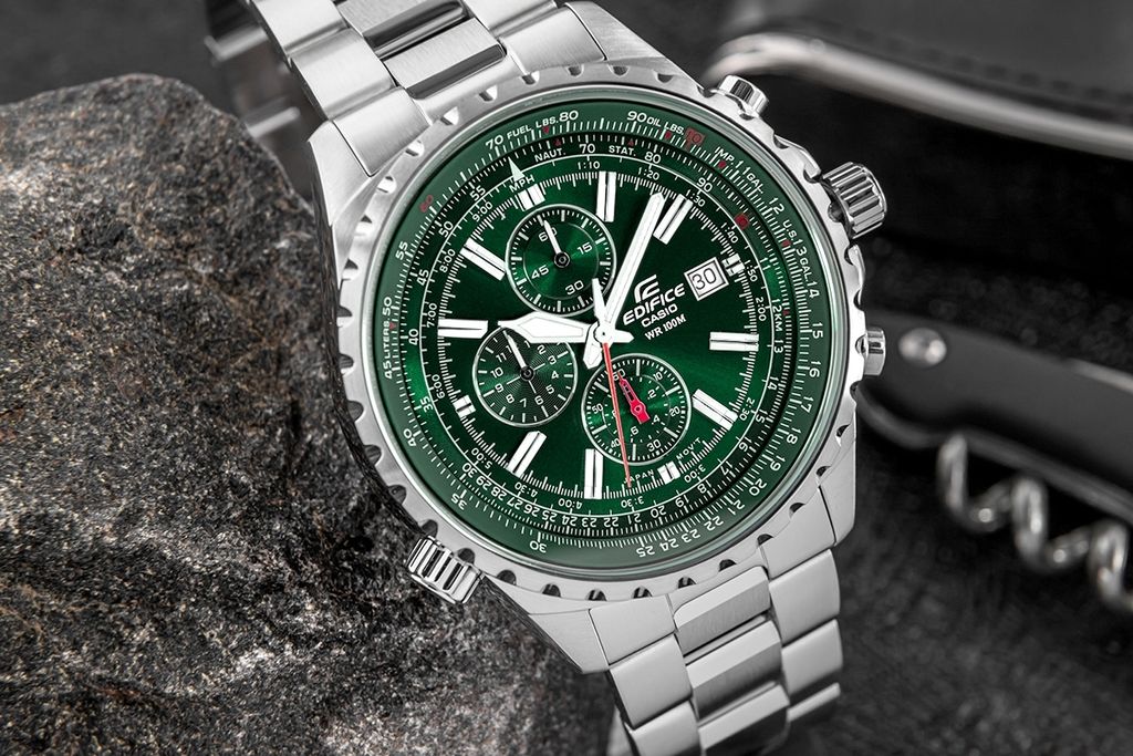 Casio EF-527D-3AVUEF Uni-Armbanduhr, Edelstahl-Gehäuse, Produktbild 13