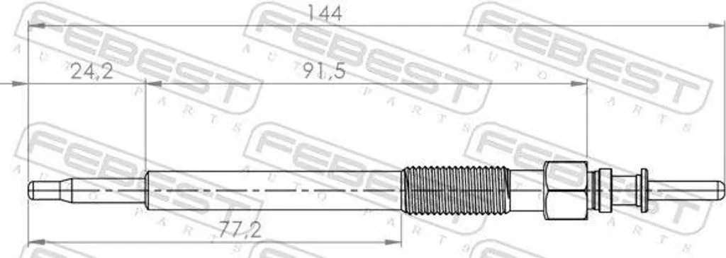 Candeletta Febest 18642-001 11V - Ricambio Compatibile Opel e Honda