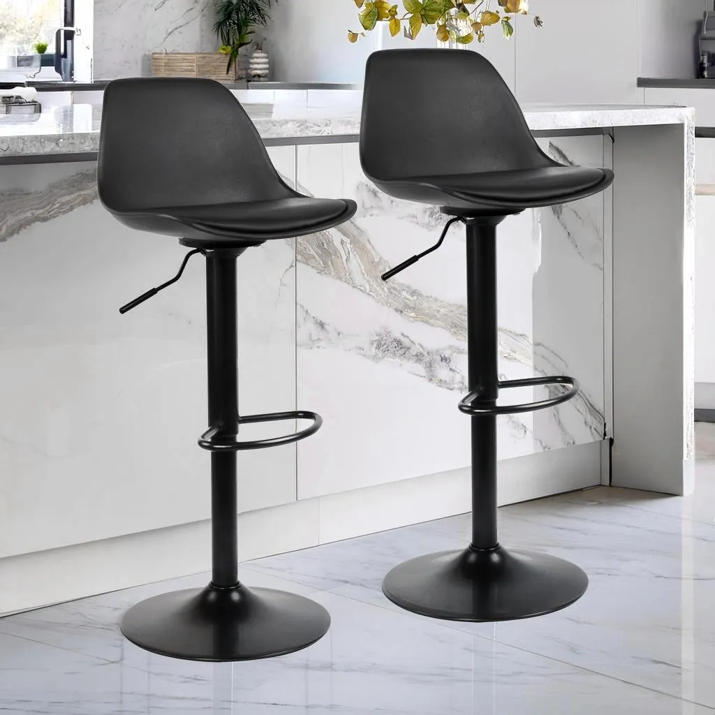 Tabouret noir réglable pivotant : dites adieu au mal de dos au bureau