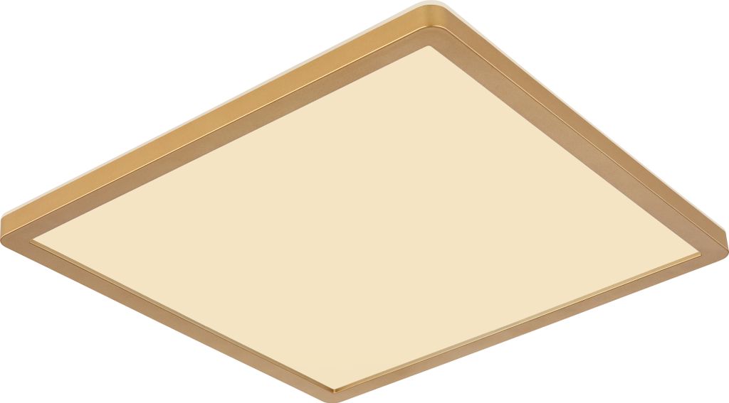 Globo Lighting|Deckenleuchte Kunststoff messingfarben matt, LED