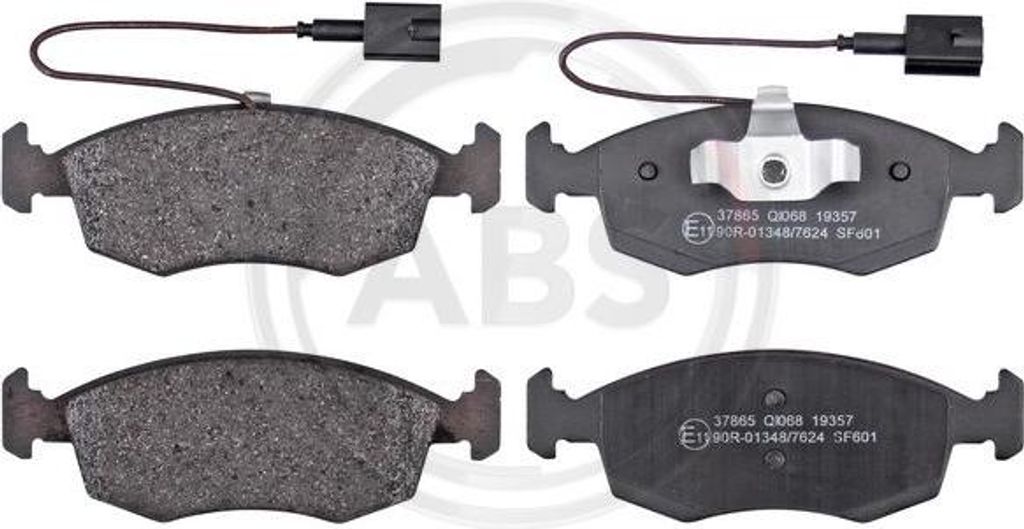 A.B.S. 37865 Bremsbelagsatz, Scheibenbremse OE 77365729 kompatibel mit Punto, Grande Punto, 500C, 500
