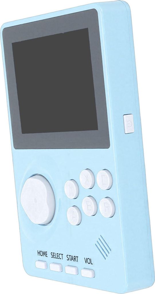 Handheld-Spielkonsole mit 2,8-Zoll-LCD-Bildschirm, wiederaufladbar, 100 in 1, 1 GB Speicher, tragbarer Retro-Videospiel-Player, hellblau