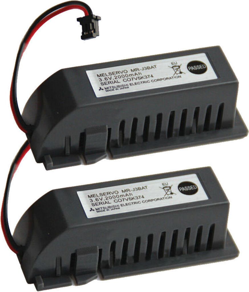 Topchances 2 Stück Ersatz MR-J3BAT 3.6V 2000mAh PLC Akku Kompatibel mit Mitsubishi ER6VC119A/B MELSERVO M70 System