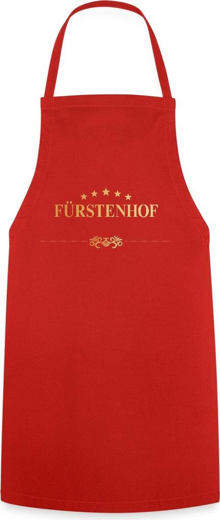 Spreadshirt Sturm Der Liebe Hotel Fürstenhof Logo Wappen Kochschürze, One size, Rot