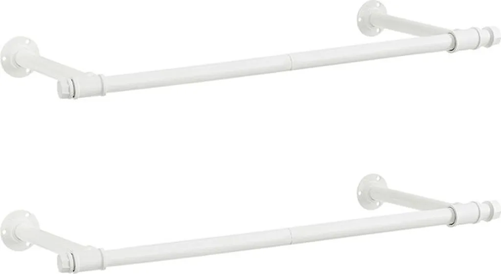 Appendiabiti Industriale Parete 84cm - Appendiabiti Salvaspazio Acciaio