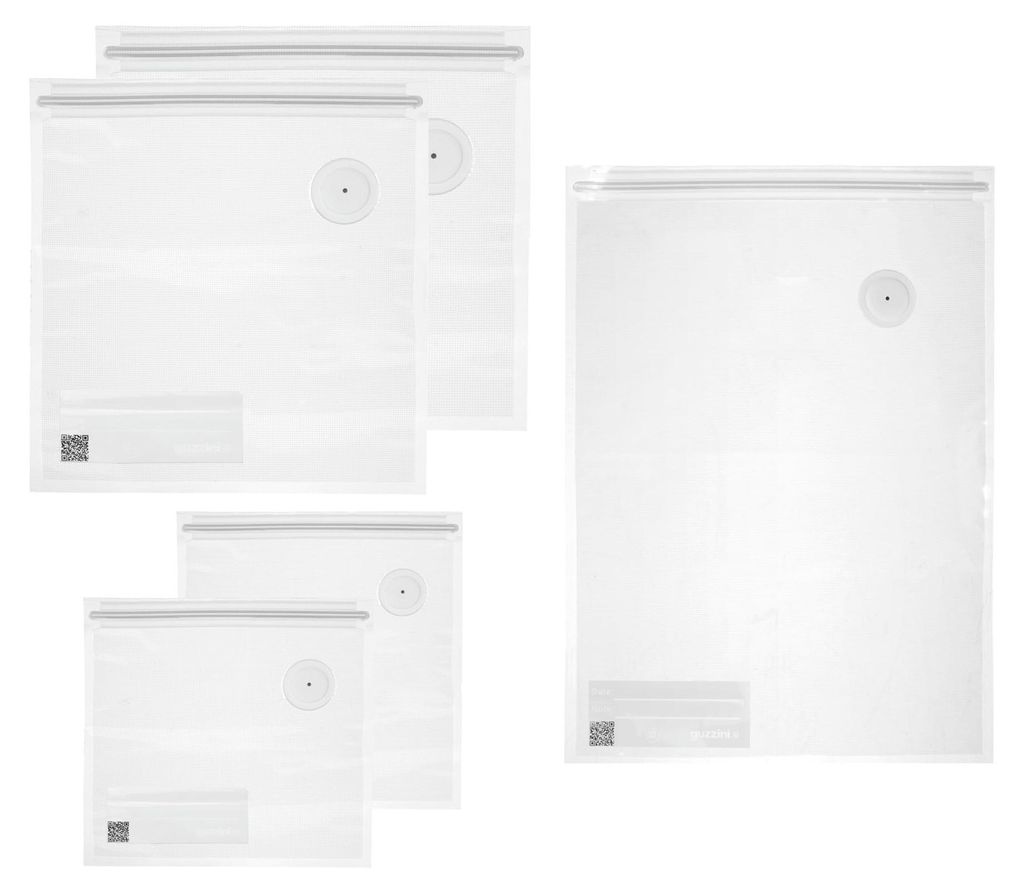 Guzzini Set 5 Mehrweg-Vakuumbeutel Save-It, 12340252