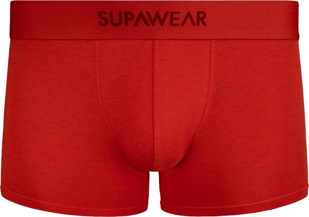 Supawear Just Supa Trunk Underwear Red XL