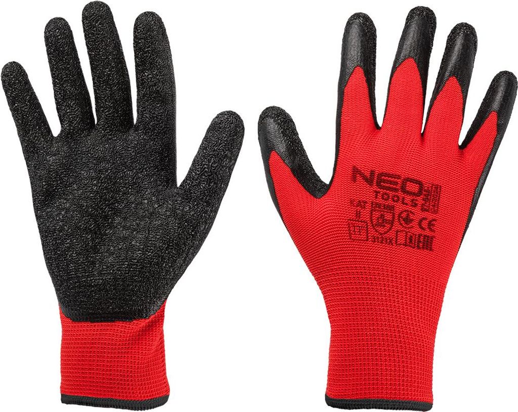 Latexbeschichtete Polyester-Crincle-Arbeitshandschuhe, 3121X, Größe 11