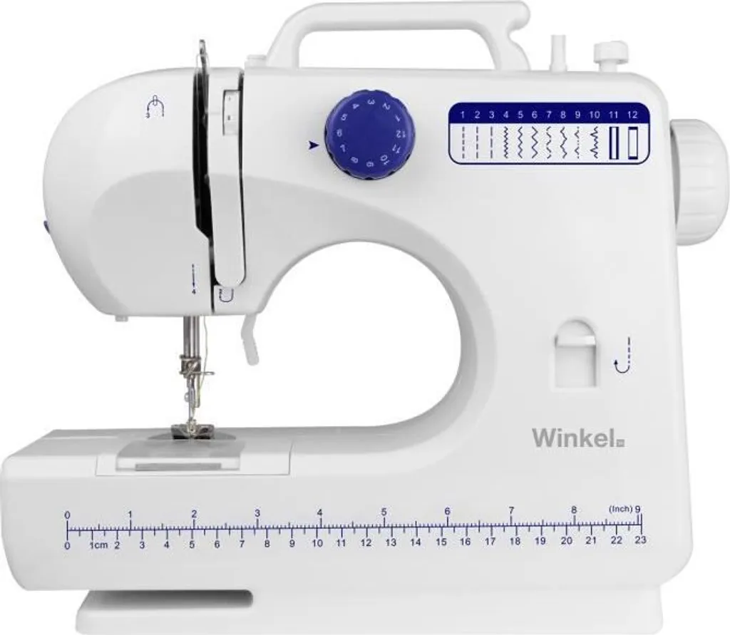 Machine à coudre avec éclairage LED WINKEL SW45 - 12 points essentiels - 8