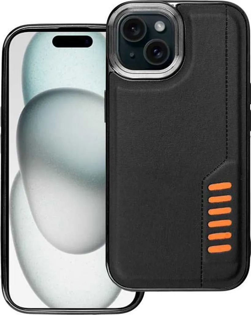 Coque COOL Obal pour iPhone 15 - Étui de Protection 6,1 pouces Noir