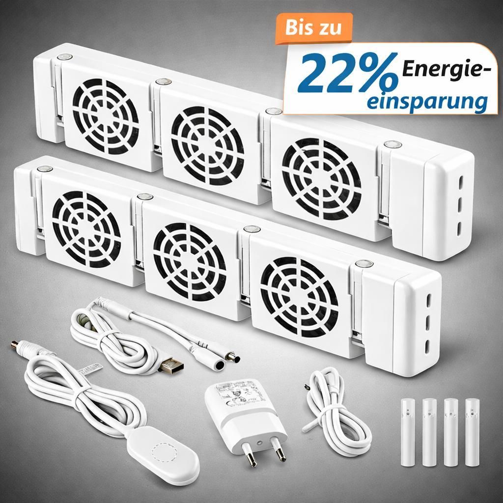 2 Heizkörperlüfter Heizungsventilator Heizgebläse Heizkörper Ventilator Magnet
