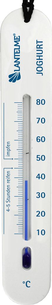 Joghurt Thermometer mit Schnur 20cm Temperatur 10°C bis Produktbild 