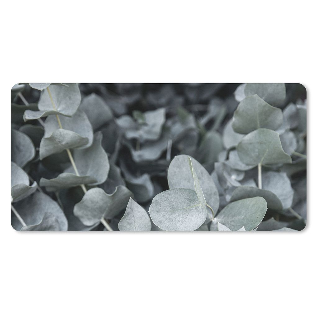 MuchoWow Mauspad Mousepad Natur - Pflanzen - Eukalyptus - Blätter 60x30 cm - Mousepads - Maus Mat - Pad - Mausunterlage - Nachhaltig