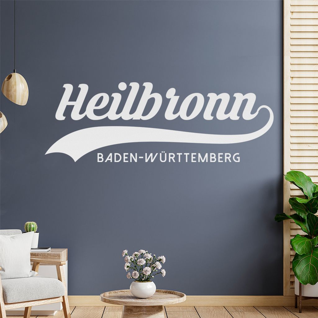 Heilbronn Baden-Württemberg Wandtattoo Wandaufkleber Wall Sticker - Dekoration, Küche, Wohnzimmer, Schlafzimmer, Badezimmer