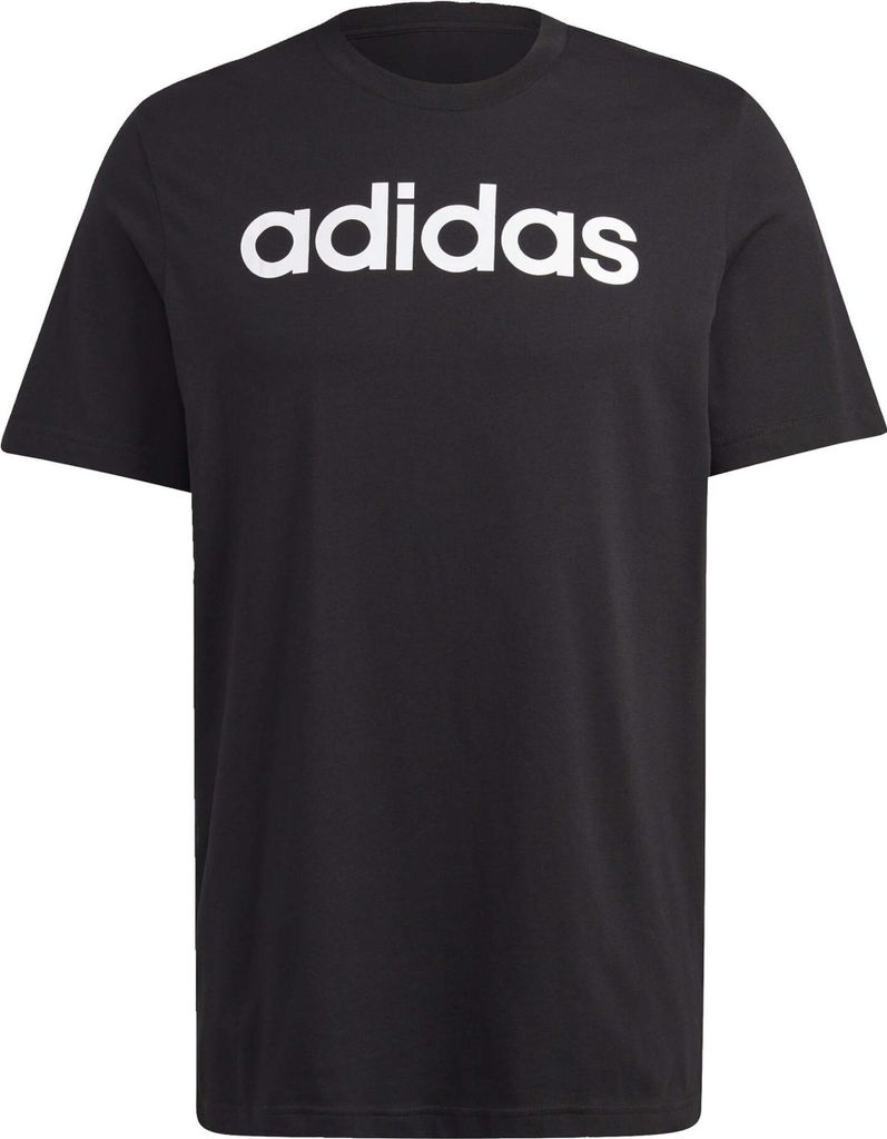 adidas Essentials Single Jersey Linear Logo Ricamato Tee M Produktbild 