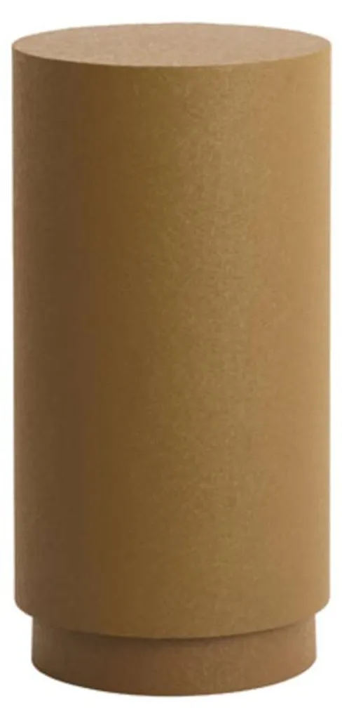 Support plante et objet d'art colonne métal Ø30x60 cm caramel mat