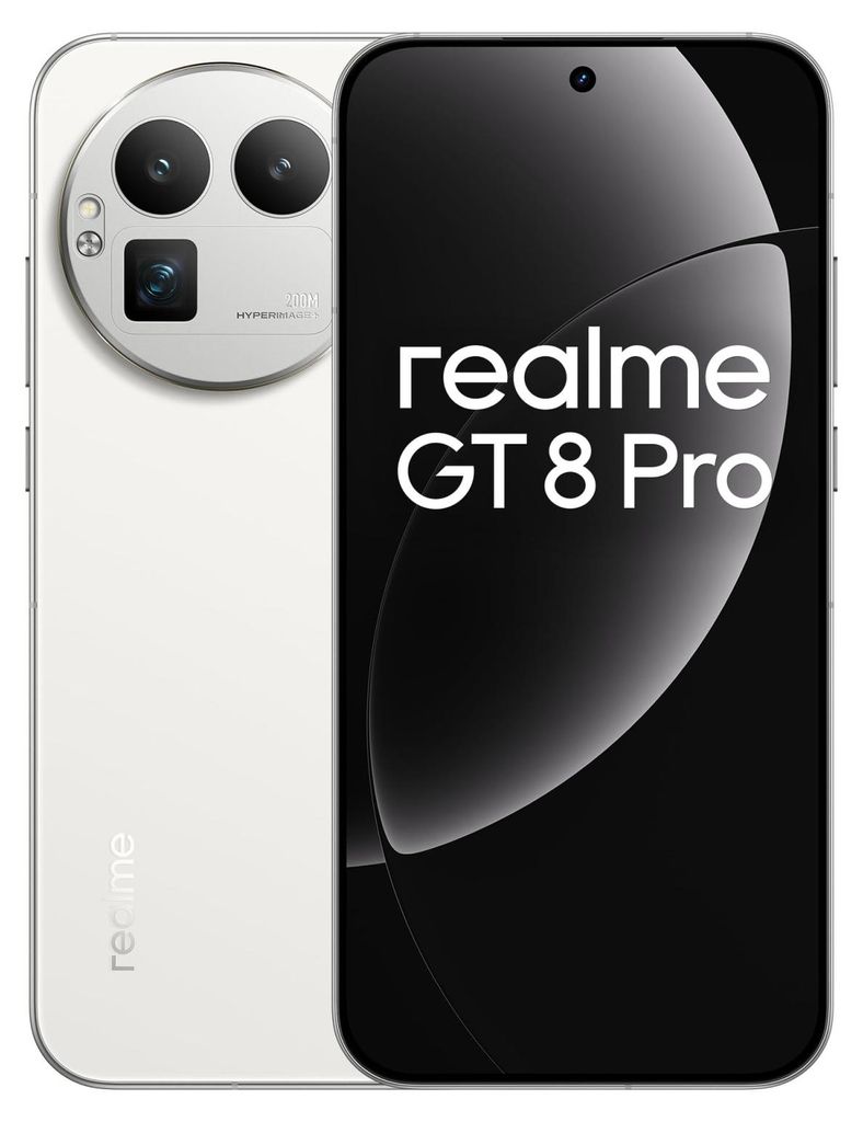 Realme GT 8 Pro 5G Dual Sim 12GB RAM 256GB - White Produktbild 