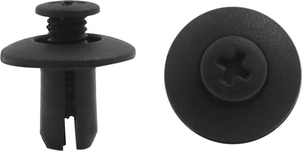 50pcs 8mm Dmr Schwarz Loch Kunststoff Nieten Verschluss Push Clips für Fahrzeug de