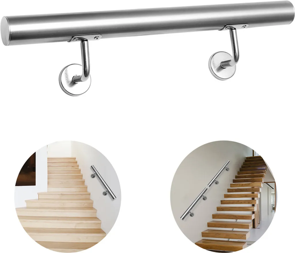 Passamano Inox TolleTour 110cm | Design Moderno per Ringhiere a Muro