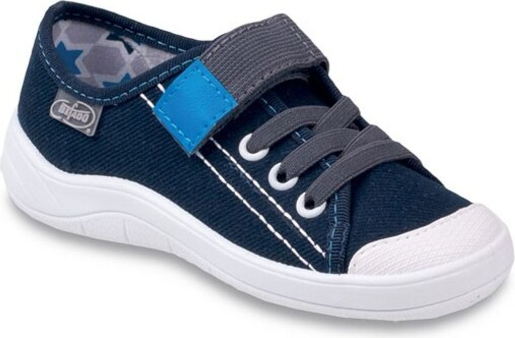 BEFADO Sneakers Klettverschluss Blau 38