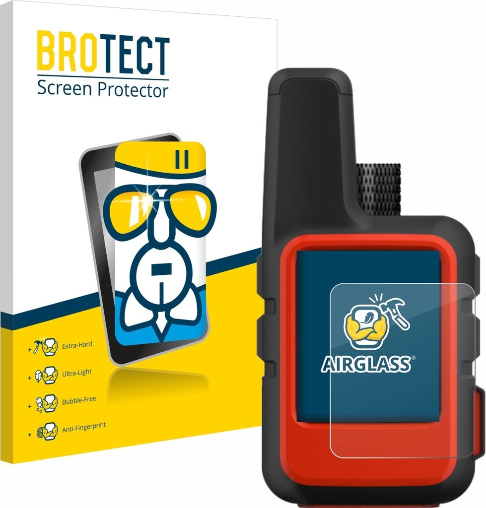 BROTECT Schutzglas für Garmin inReach Mini Schutzfolie Panzer Folie Glas Display Schutz klar