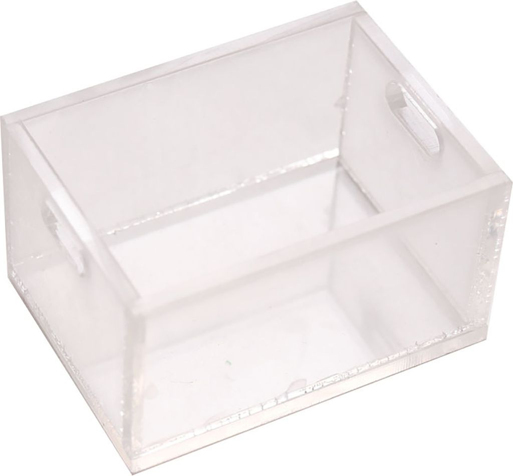 Mini Storage Box Langlebige DIY genaue Reduktion 1/12 Puppenhaus Miniatur -Süßigkeiten -Fallzubehör Schießerei Requisiten-Größen:1Grid