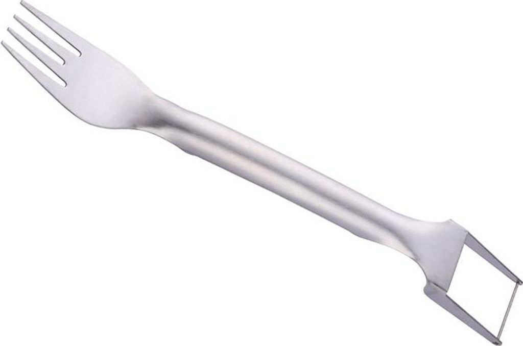 INF Edelstahl Wassermelonen Schneider Gabel - 2-in-1 Obstschneider & Servierer