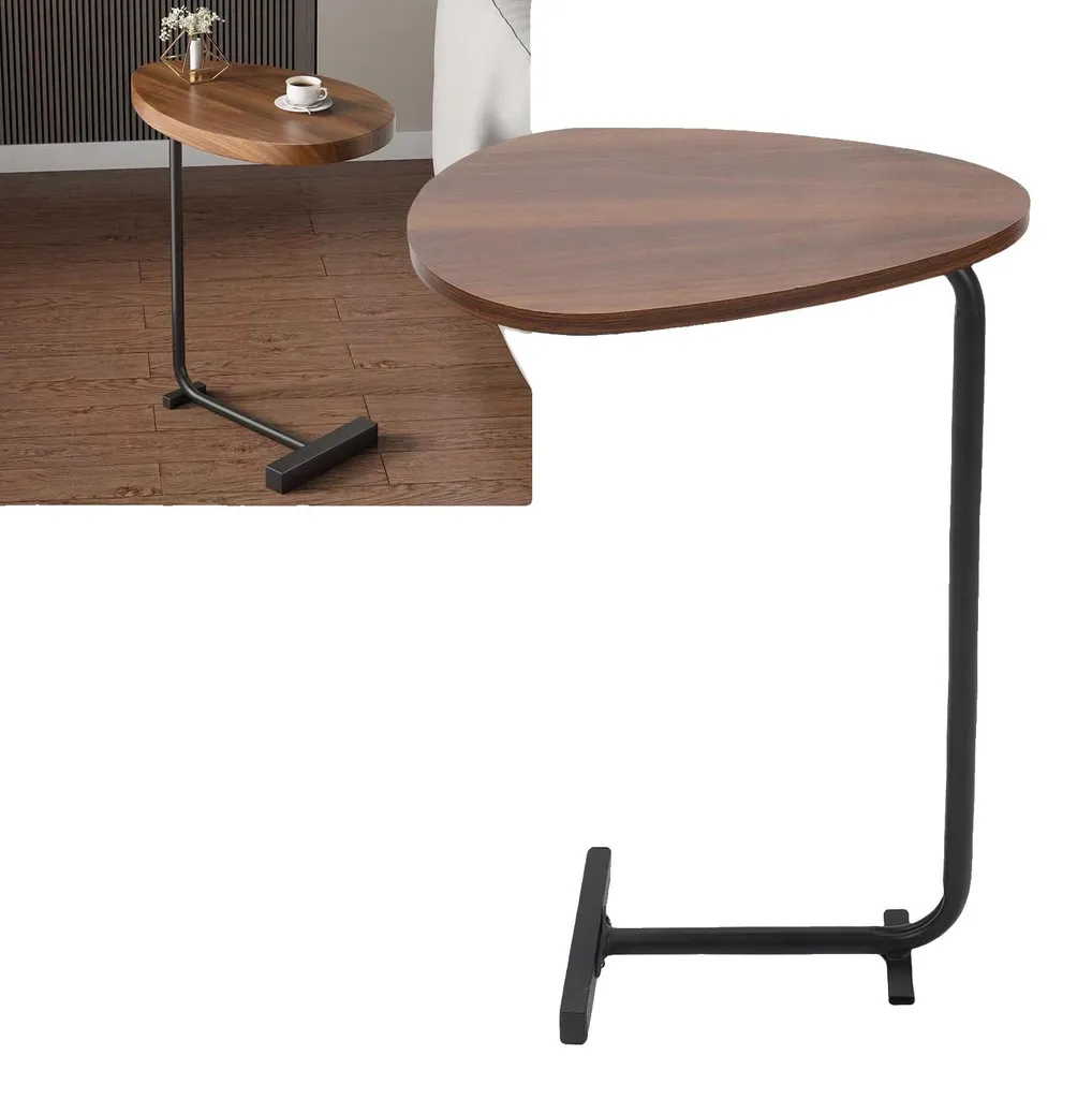 Table d'appoint ajustable en plastique, design ergonomique et léger