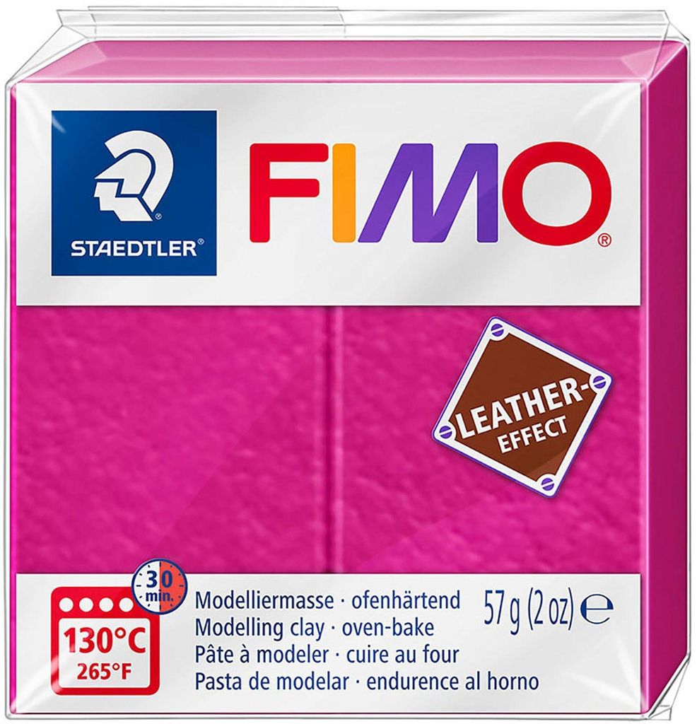 STAEDTLER Modelliermasse Fimo Leder effect beere Image du produit 