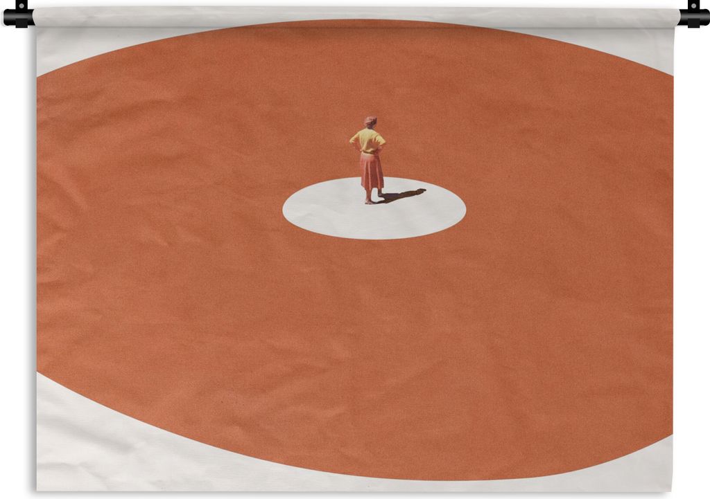 MuchoWow Wandteppich Wandbehang Mann - Jahrgang - Kreis 150x112.50 cm Tapisserie Dekoration Wandtuch - Wanddecke - Wandteppiche