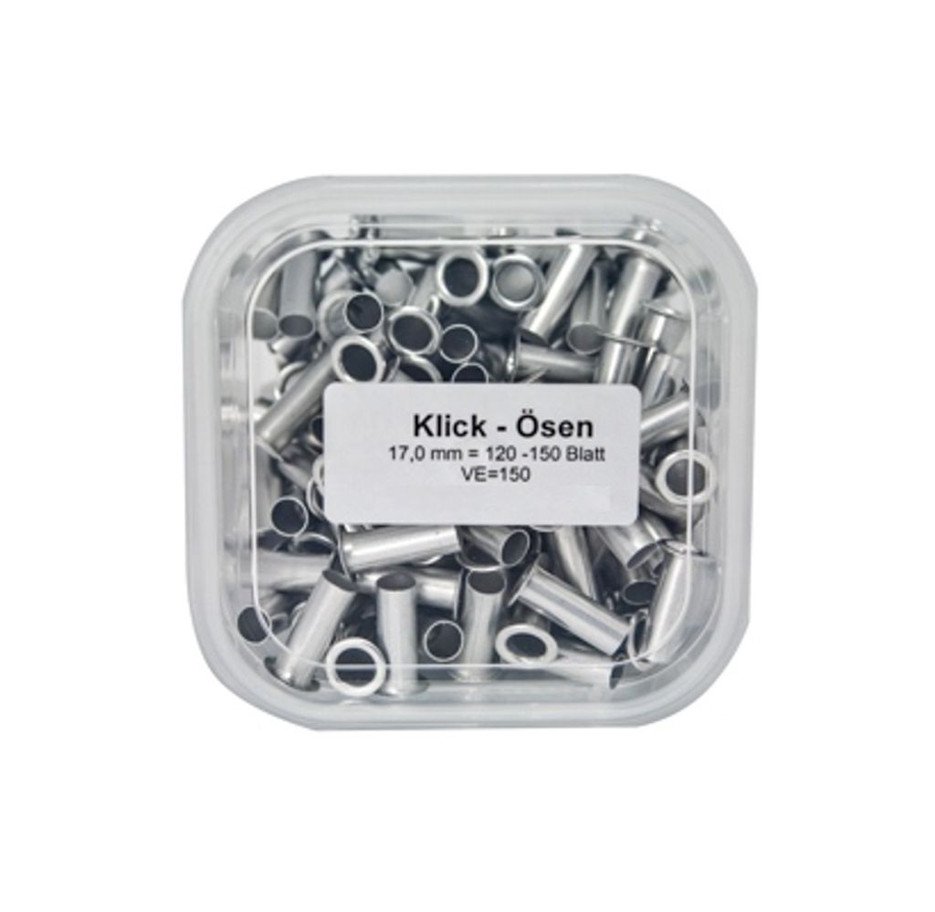 KLICK Ösen Größe-Nr. 6 (Länge 17 mm), für Duo 20/35 Premium Ösengeräte