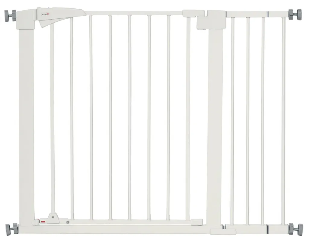Barrière de sécurité pour chien sans perçage 76-103 cm blanc auto-close