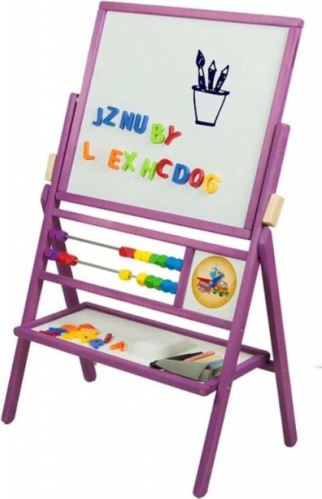 Aga4Kids Doppelseitige Kindertafel TF Violett