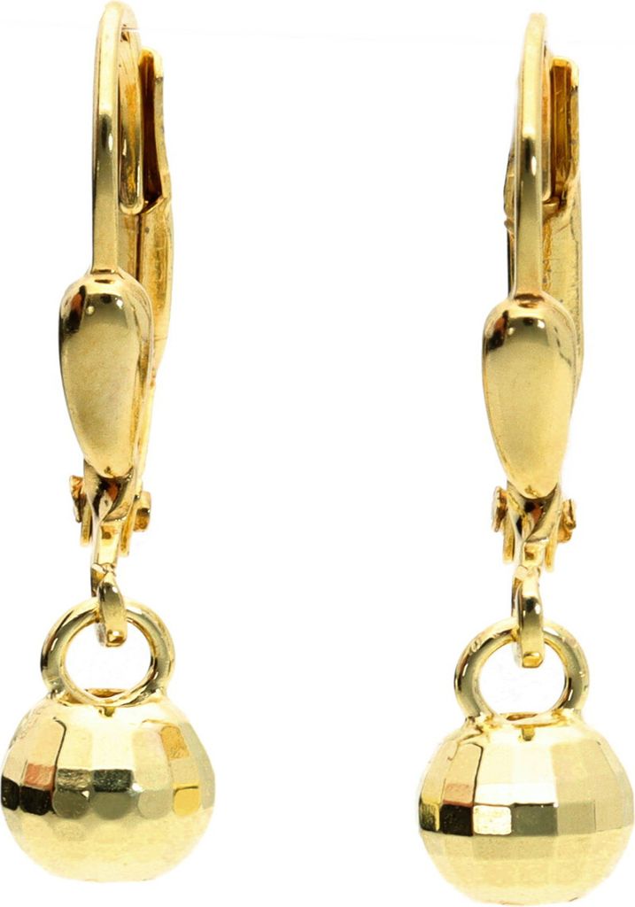 Ohrringe Ohrhänger Diskokugel echt Gold 333 (8 kt)