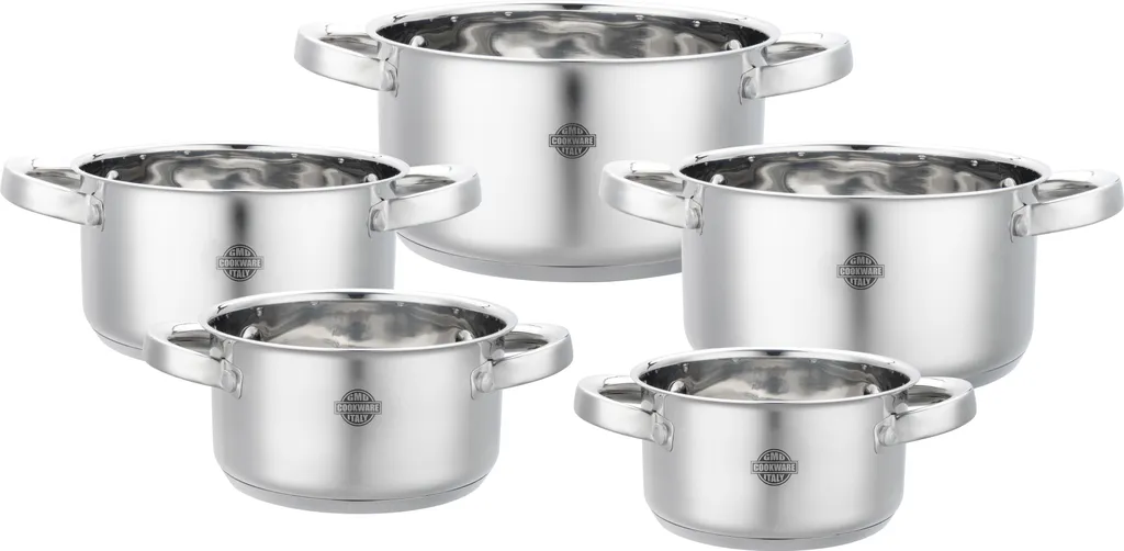 Divinox Set 5 Teglie Alluminio 12-20 cm - Ottimizzazione Calore Forno