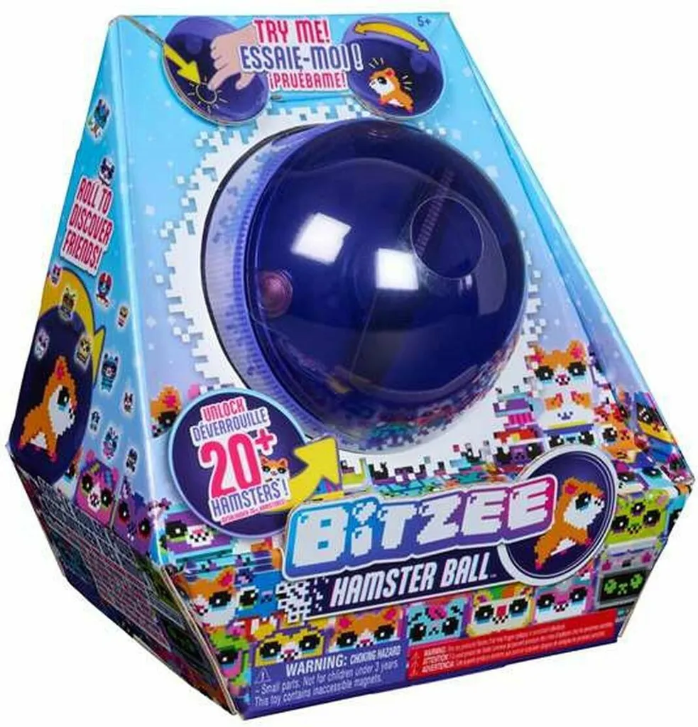 Mascotte Bitzee Virtuelle avec Accessoire Boule de Hamster Multicolore