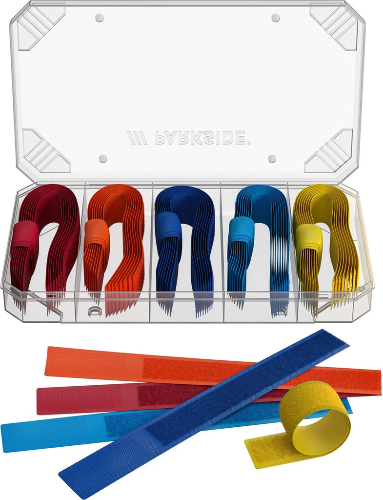 PARKSIDE® Kleinteileset Niedervolt (Klett-Set) Produktbild 
