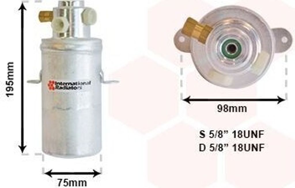 VAN WEZEL 3000D266 - OE 1408300183 Klimatrockner für S-Klasse (W140), S-Klasse (C140)